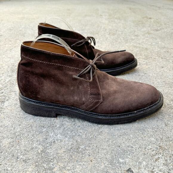 Officine Creative Suede Lace Up Hopkins Crepe Boots Dark Brown Size 44 / US 11 - Picture 1 of 10